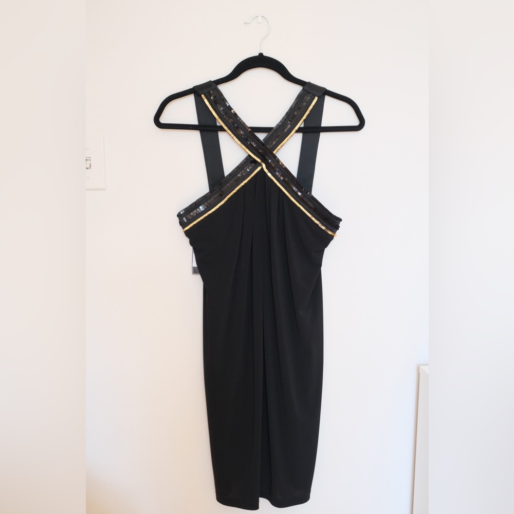 Black y2k flowy dress from List